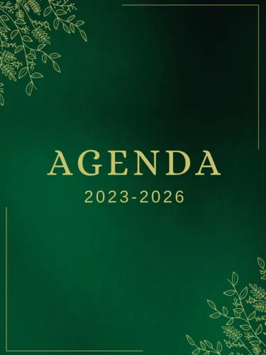 Agenda Mensual 4 años 2023-2026 Calendario Mensual 4 Años 2023 a 2026 Vista Mensual Organizador Diario Planner 23-26 Vista Semanal y Mensual
