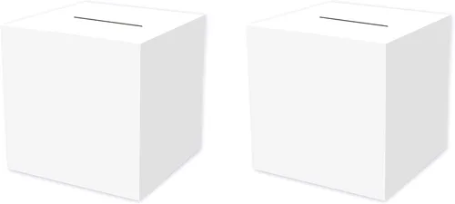 Vista 11 de Beistle Caja de recepción blanca multiusos – Caja cuadrada grande de colección de tarjetas para eventos especiales, bodas, despedidas de soltera