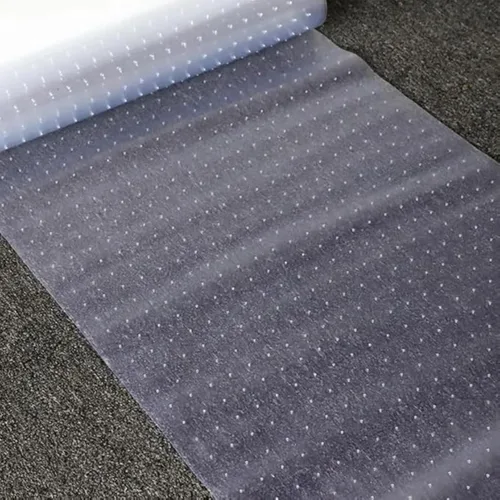 Vista 4 de Protector de alfombra de plástico de vinilo transparente de alta resistencia, 100% impermeable, protector de alfombra, protector de pasillo, hoja