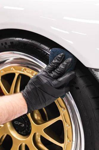 Vista 5 de The Rag Company - Esponjas aplicadoras de microfibra de grado premium para detallado - Herramienta de detallado versátil, extra absorbente, capaz