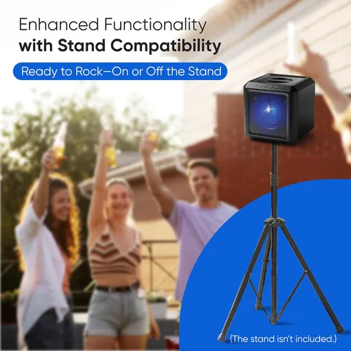 Vista 8 de Philips Altavoz Bluetooth X4207 para fiesta, altavoz inalámbrico de 100 W con sonido potente y graves profundos, compatible con USB/AUX/TWS, entrada