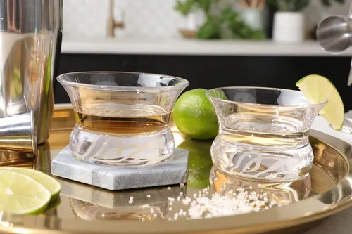 Vista 2 de The Oaxaca - Juego de 2 vasos de vidrio para tequila y mezcal