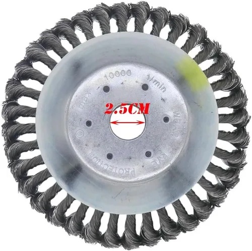 Vista 2 de Cortador de cabezal de corte resistente de 8 pulgadas para eliminación de óxido, adoquines, juntas de pavimento o entrada de vehículos, cepillo