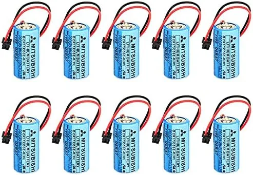SHENYANG 10 piezas CR17335SE-R3V Q6BAT PLC 3V batería de iones de litio para Mitsubishi Q25PRHCPU Q170HBATC