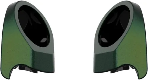 Vista 433 de Advanblack Alpine Green Tour Pack - Paquete de altavoces de 6.5 pulgadas, carcasa de audio trasera, color a juego, ajuste Harley King Tour Pack