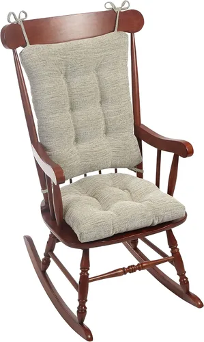 Vista 12 de Klear Vu Omega - Juego de cojines para silla mecedora antideslizante, ensamblado en EE. UU., acolchado grueso y diseño capitoné, incluye cojín