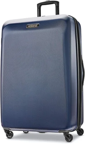 Vista 40 de American Tourister Moonlight rígido - Equipaje expandible con ruedas giratorias, Oro rosa, Equipaje de mano, 21 pulg.