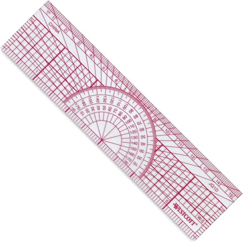 Westcott Regla transportadora, 5.9 in, transparente (W-5)