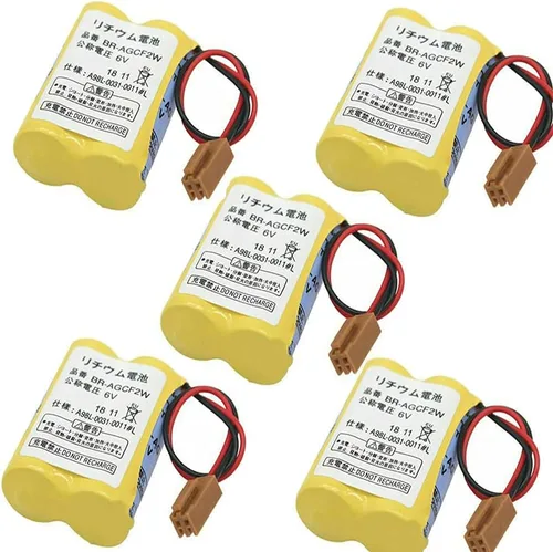 Vista 5 de 5PCS BR-AGCF2W A98L-0031-0011#L 6V 2200mAH Batería de repuesto con enchufe para FANUC US Stock