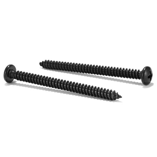 Vista 15 de #4 x 1 Tornillo de Madera 100 Piezas 18-8 (304) Acero Inoxidable Cabeza Plana Tornillos Autorroscantes Rápidos para Paneles de Yeso Óxido Negro por