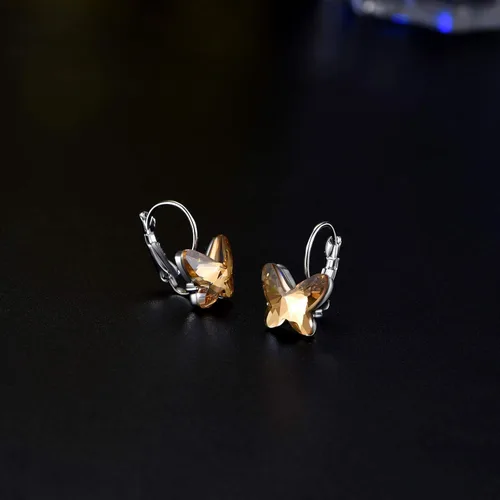 Vista 4 de 4 10 pares de aretes de aro pequeños de plata con dije de circonia cúbica y ópalo para niñas, aretes de gota de ópalocirconita cúbica impecables