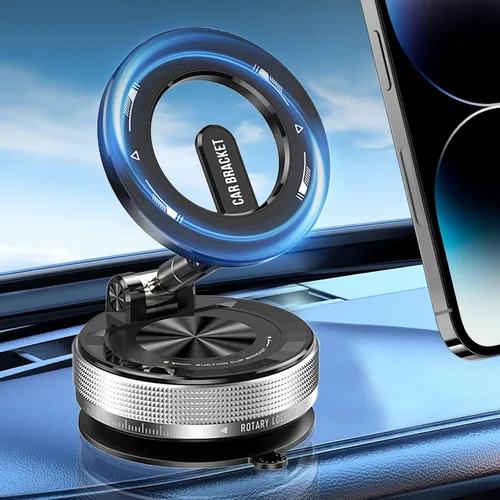 Vista 9 de Soporte de teléfono de coche para MagSafe [96+LBS Ultra Grip 3000gf de potencia magnética] Soporte plegable de 360° para teléfono celular para tu