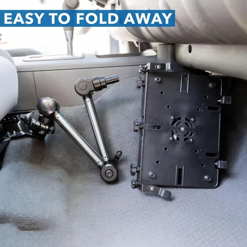 Vista 6 de Mount-It! Laptop Vehicle Mount No-Drill Computer Mounting Bracket for Front Passenger Seat Sturdy and Full Motion Lockable Joints, Fits Laptops