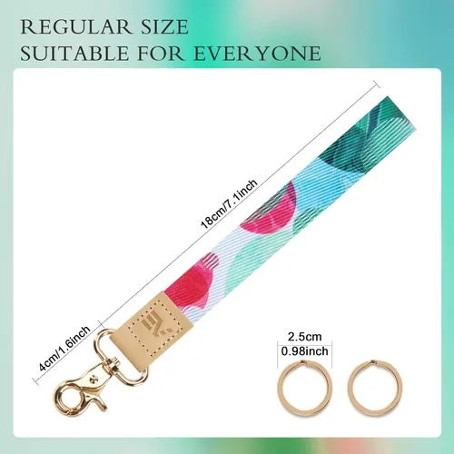 Vista 59 de EcoVision - Llaveros lindos con correa para llaves, llavero de muñeca para mujer, correa de insignia con 2 argollas para llaves