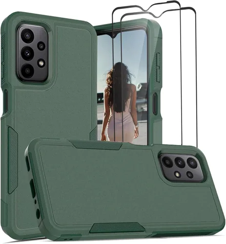 Vista 57 de Jeylly Funda para Samsung Galaxy A23, Galaxy A13 4G/5G/A23 5G/A04/A04s Funda de absorción de golpes híbrida TPU antiarañazos resistente cubierta