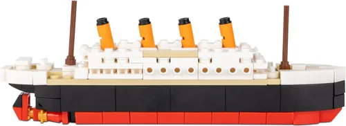 Vista 2 de Brick Loot Titanic - Juego de construcción – Kit de modelo de barco compatible con Lego, 217 piezas, mini ladrillos 3D de bricolaje rompecabezas 3D