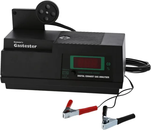 Gastester - Analizador de gases de escape portable, alimentado con 12 V