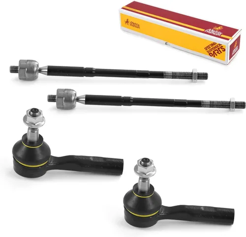 Vista 170 de Metrix Premium Chassis Parts - Kit de 4 piezas de extremos de barra de acoplamiento frontal exterior e interior compatible con Nissan Pathfinder