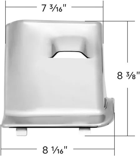 Vista 5 de CTW Cubierta de acceso de compartimento de fusible de plástico cromado. para varios para Kenworth T680, T880