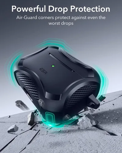 Vista 6 de ESR Funda para AirPods Pro de 2ª Generación, Compatible con Funda de Airpods Pro de 2ª/1ª Generación (2023/2022/2019), Compatible con MagSafe