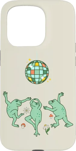 Vista 14 de Funny Frog Disco Dance 70s 80s Groovy Hippie Funky Party Case para iPhone 16