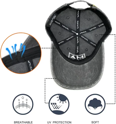Vista 5 de Waldeal Sombrero de padre para perro, regalos para papá de perro, amante de las mascotas, gorra de béisbol ajustable de algodón desgastado