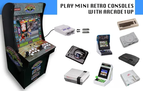 Vista 2 de Mini consola retro para armario Arcade1Up, Play NeoGeo MiniSega Genesis MiniTG16 MiniPS ClassicC64 MiniNES ClassicSNES ClassicAstro City Mini