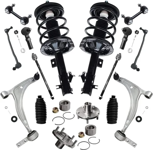 Vista 345 de Detroit Axle - Kit de cubos de rodamiento de rueda delantera de 6 piezas para Dodge Dart 2013-2016, Chrysler 200 2015-2017, 2 cojinetes de rueda