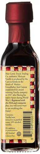 Vista 2 de Blue Cattle Truck Trading Co. Traditional Gourmet Mexican Vanilla Extract , Small, 3.3 Ounce
