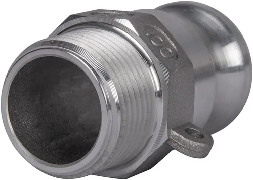 Vista 3 de 2 piezas de aluminio Camlock (1 pulgada F) accesorios de manguera de leva y ranura, accesorios de bloqueo de leva adaptador macho x rosca NPT macho