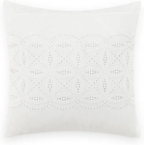 Vista 13 de Laura Ashley Inicio - Almohada con cierre de sobre, elegante decoración del hogar para cama o sofá (blanco Annabella, 18 x 18 pulgadas)