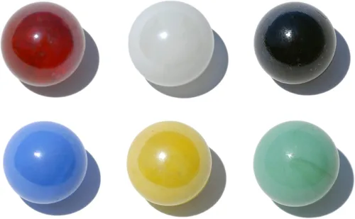 Vista 7 de WE Games Juego de damas chinas de madera maciza con canicas de vidrio - 11.5 pulgadas