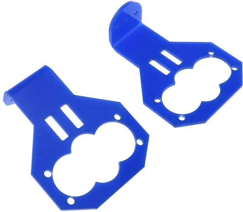 Vista 2 de E-outstanding 2 unids azul de dibujos animados ultrasónico sensor montaje soporte soporte para HC-SR04 Smart Car Arduino