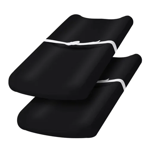 PHF Fundas para cambiador de bebé para niños y niñas, paquete de 2 sábanas de microfibra ultra suaves y transpirables para la mayoría de cambiadores