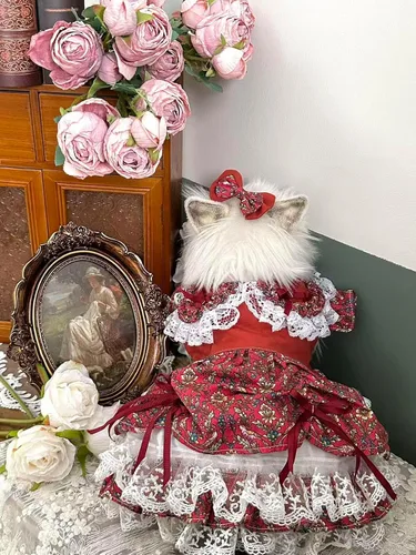 Vista 48 de Moda Vestido de Princesa de Encaje para Perro Cachorro Dulce para Perro EXTRAL Pequeño y Pequeño A-Negro XX-Pequeño