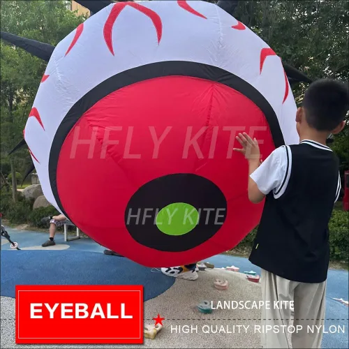 Vista 2 de HFLY - Paisaje inflable suave de 8.2 ft para niños y adultos, nailon Ripstop, línea de cometa