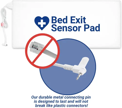 Vista 4 de Secure Safety Solutions Alarma de salida de cama para adultos mayores, prevención de caídas, almohadilla de sensor de 12 x 30 a largo plazo, monitor