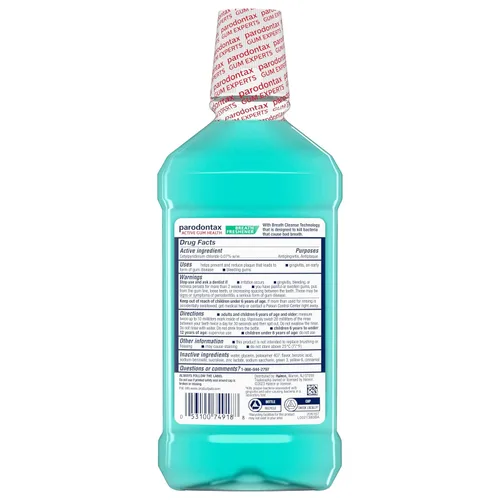 Vista 14 de Parodontax Enjuague bucal con ambientador de aliento Active Gum Health, 3 x 16.9 fl oz