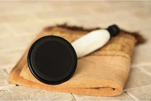 Vista 2 de Kingston Brass ABT1020-5 - Ducha de mano redonda de una sola función vintage en bronce aceitado