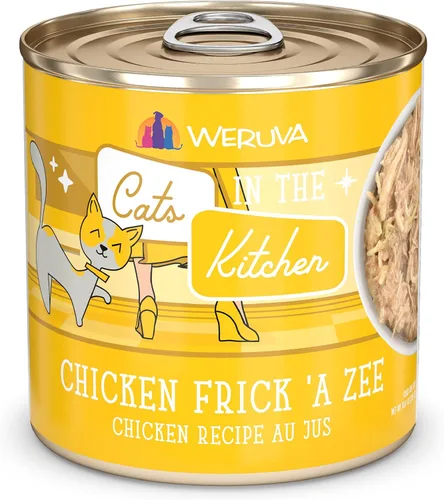 Vista 13 de Weruva Cats in The Kitchen, Kitty Gone Wild with Wild Salmon Au Jus - Alimento para gatos, lata de 6 onzas (paquete de 24)
