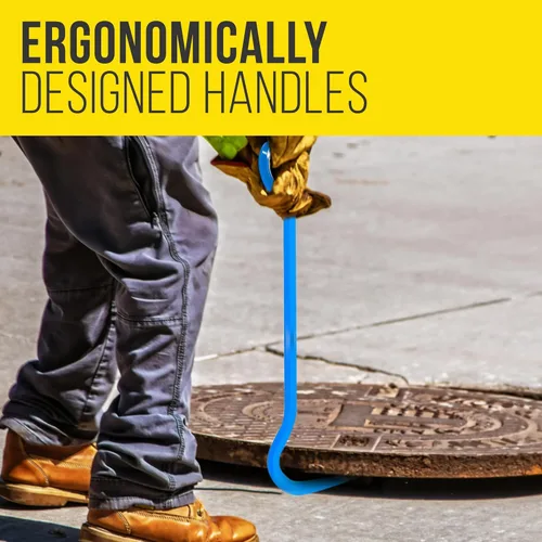 Vista 6 de T&T Tools Top Popper Gancho para Alcantarilla – Gancho para Alcantarilla Tratado Térmicamente (Mango Giratorio, Acero Aleado, 30 Pulgadas)