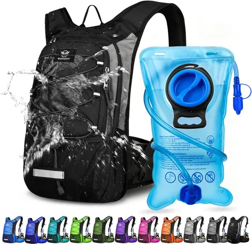 Mothybot Mochila de Hidratación Aislada con Vejiga de Agua de 3L Libre de BPA a Prueba de Fugas, Mochila de Senderismo Ligera de Gran Almacenamiento