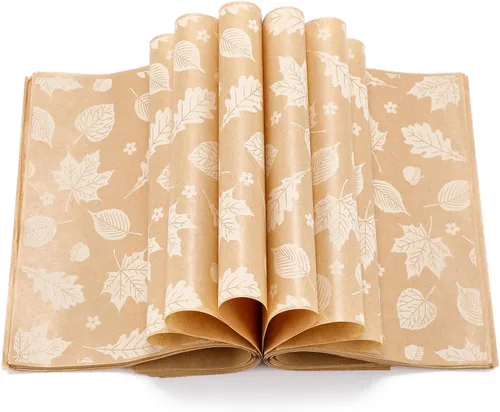 Tenare 150 hojas de papel encerado de Halloween para otoño, hojas de arce