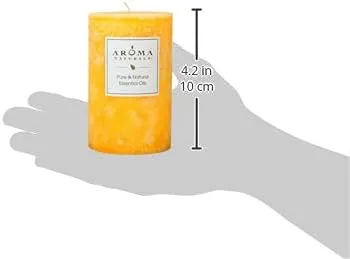 Vista 6 de Aroma Naturals Vela con aroma a siempreverde, Tangerine