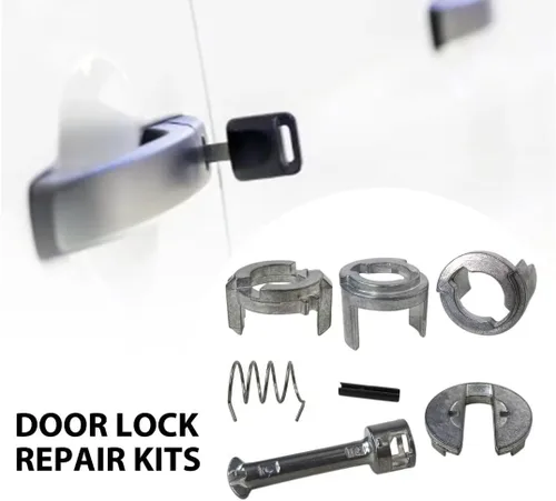 Vista 3 de Kit de reparación de cilindro de cerradura de puerta para BMW E46 323i 325i 328i 330i M3 1998-06