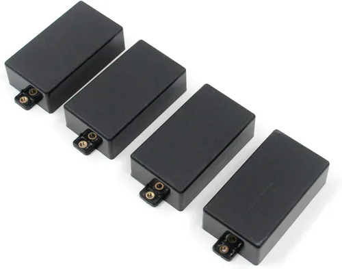 4pcs Humbucker Guitarra Pickup Cover Plastic Guitar Parts (negro)