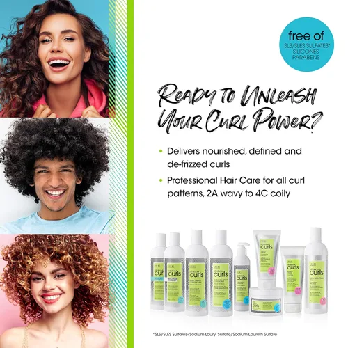 Vista 5 de ALL ABOUT CURLS Boosting Foam For Curly Hair Lightweight Definition Hold Volumizing Extra Fullness & Body Vegan & Cruelty Free Sulfate &