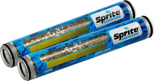 Sprite HHC-2 Cartucho de filtro de ducha de mano de repuesto, paquete de 2, azul