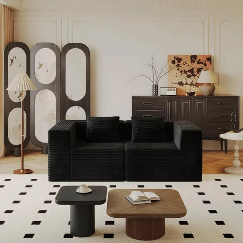 Vista 10 de Modular Sectional Sofa Set, L Shaped Couch with High Density Memory Foam, Convertible Boneless Cloud for Living Room, Bedroom, Apartment, Sleeper