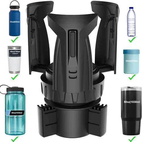 Vista 10 de Expansor automático de portavasos para automóvil, soporte grande para botellas de agua para Yeti, Hydro Flask, Nalgene, Stanley, Owala 24/32/45/50
